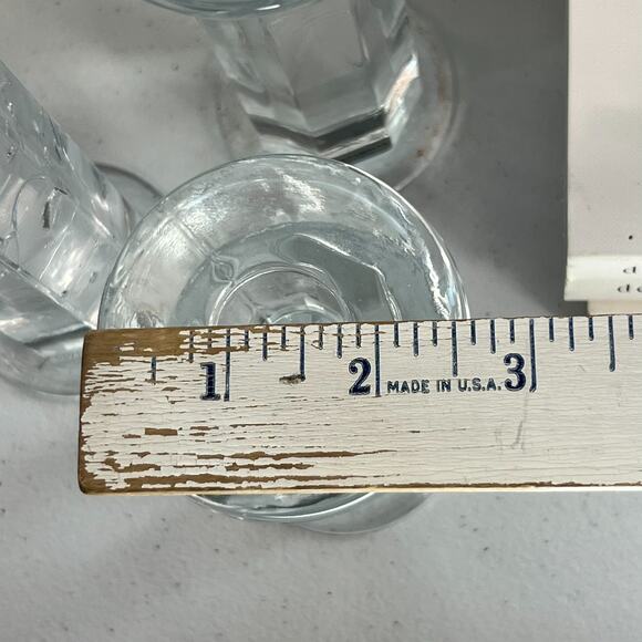 Lindshammar Sweden Candlestick Holders Set of 3 Glass - Picture 10 of 10